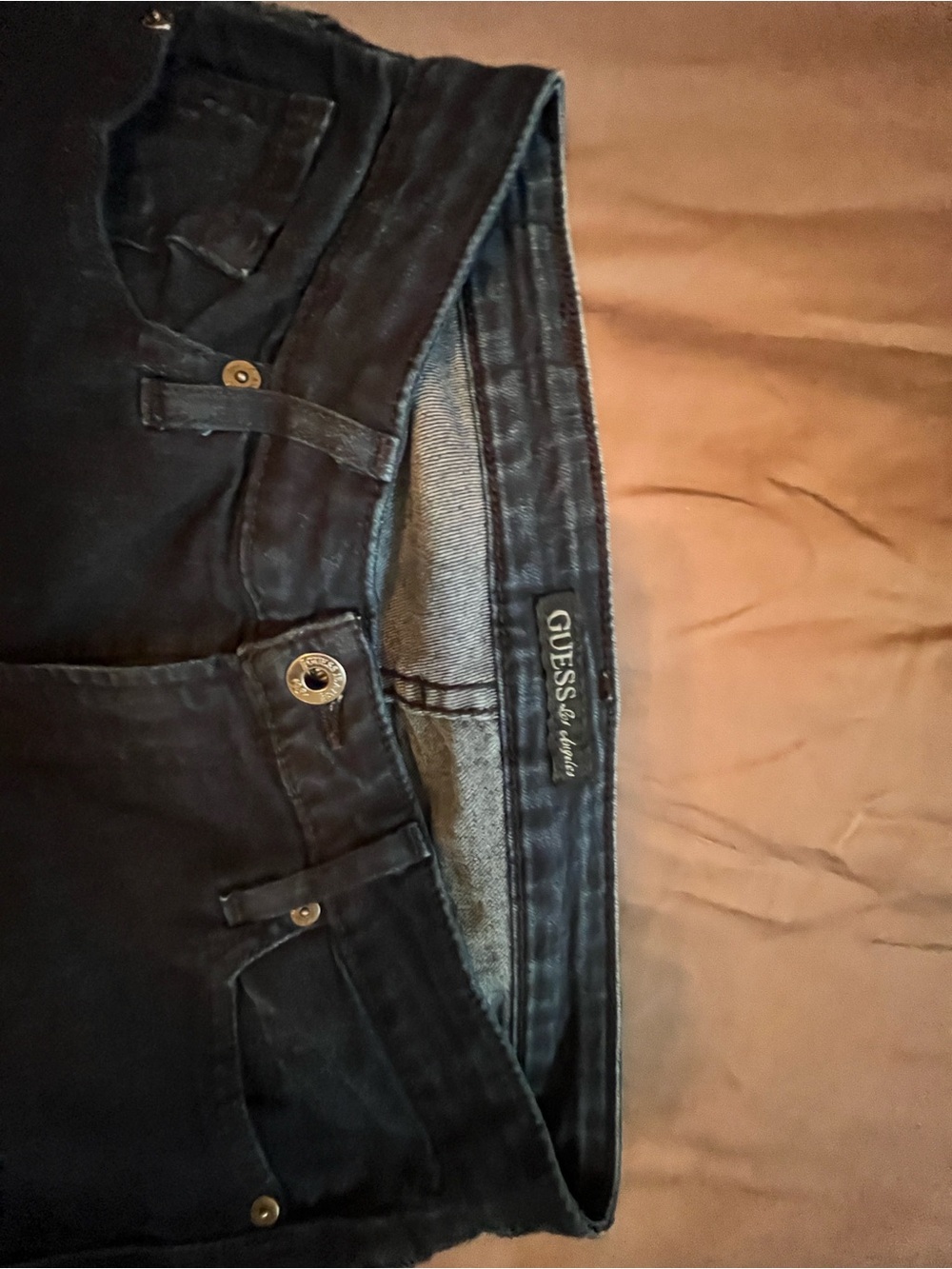 Guess Dark Navy Washed Skinny Jeans - Picture 2 of 16